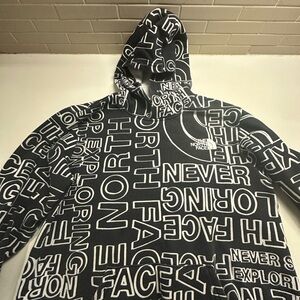 The North Face Black and White Graphic Hoodie